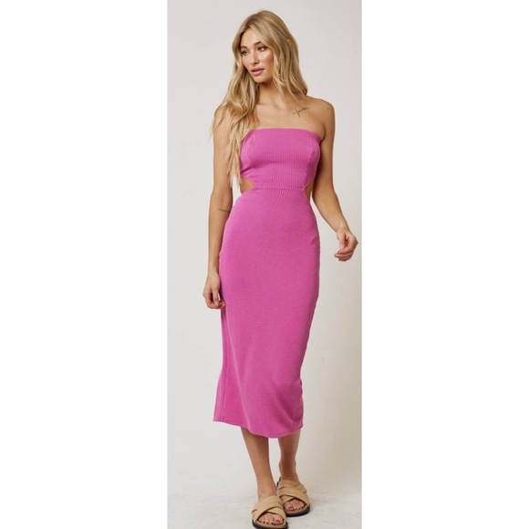 BLUE BLUSH CUTOUT STRAPLESS DRESS 💖IN STORES💖 - Picture 2 of 3